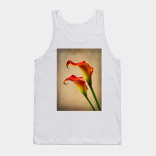 Two Lovely Gorgeous Orange Calla Lilies Tank Top